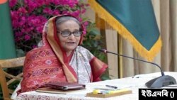 বাংলাদেশের প্রধানমন্ত্রী শেখ হাসিনা। (ছবি- ইউএনবি) 