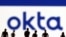 People's Miniatures of people are seen in front of Okta logo in this illustration taken March 22, 2022. 