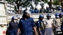 Members of the Zimbabwe Republic Police.