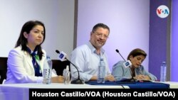 Rodrigo Chaves este domingo. Foto Houston Castillo, VOA