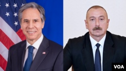 Antony Blinken and Ilham Aliyev