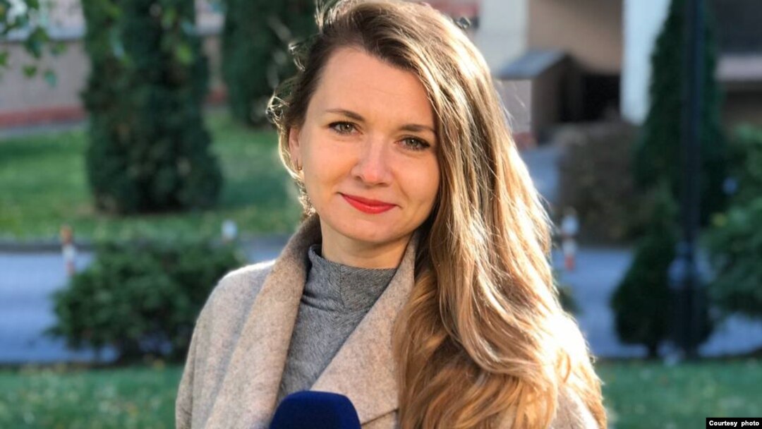 ARHIVA - Olja Mihajluk sa kanala Ukrajina 24 izveštava o cenama hrane u zemlji ubrzo nakon što je Rusija izvršila invaziju na Ukrajinu. (Foto: Olha Mykhaliuk)