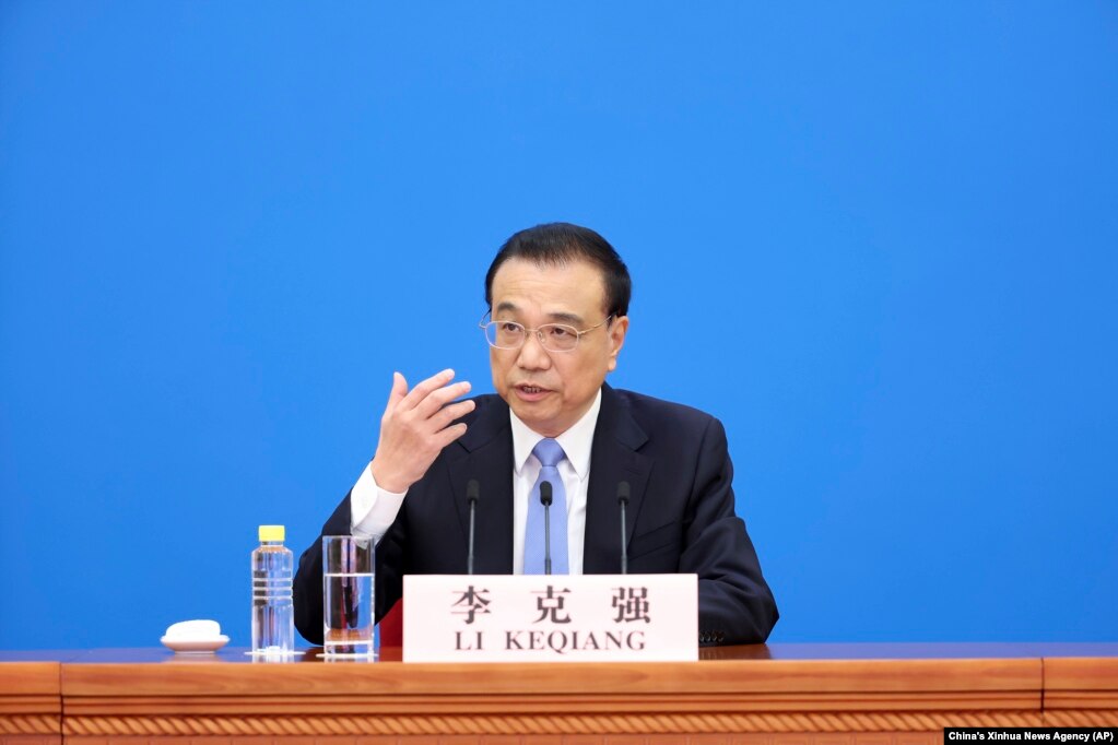 资料照：中国总理李克强(photo:VOA)
