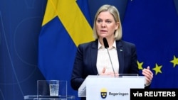 마그달레나 안데르손 스웨덴 총리는 나토 가입 추진 의사를 밝혔다.