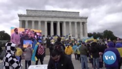 Rally in Support of Ukraine Held in Washington 