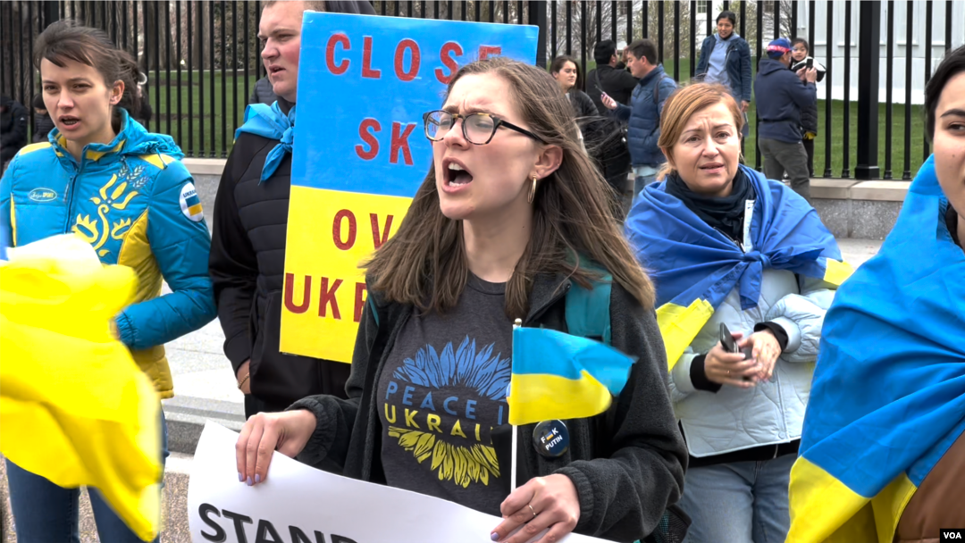 Протест у Белого дома. Вашингтон, 3 апреля 2022. 