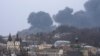俄军狂轰滥炸乌克兰西部城市利沃夫的居民区。（2022年3月26日）