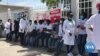 Manifestação em meio à greve dos médicos reforça exigência de mudanças na Saúde em Angola