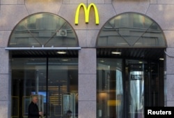 A McDonald's restaurant is seen in central Moscow, Russia, March 9, 2022.