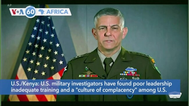 VOA60 Africa - Scathing Reports Find US Military Failures in 2020 Kenya Attack