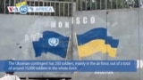 VOA60 Africa - Ukrainian peacekeepers withdraw from U.N. mission in DRC