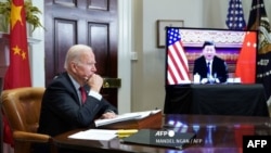 Perezida Joe Biden w'Amerika aganira kuri video na Xi Jinping w'Ubushinwa