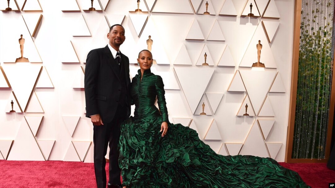 Will Smith e Jada Pinkett Smith à chegada dos Oscars, no Dolby Theatre em Los Angeles, Março 27, 2022.