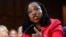 Supreme Court nominee Ketanji Brown Jackson testifies during her Senate Judiciary Committee confirmation hearing on Capitol Hill in Washington, March 22, 2022.