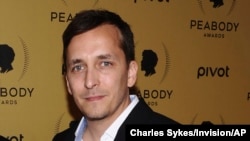 FILE - Brent Renaud attends the 74th Annual Peabody Awards at Cipriani Wall Street on May 31, 2015, in New York. Renaud, an American journalist, was killed in a suburb of Kyiv, Ukraine, on Sunday, March 13, 2022, while gathering material for a report about refugees. Ukrainian authorities said he died when Russian forces shelled the vehicle he was traveling in. (Photo by Charles Sykes/Invision/AP, File)