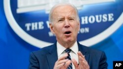 Le président Biden s'exprime depuis la Maison Blanche à Washington le 18 mars 2022.