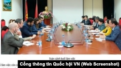 Cuộc gặp của bà Stern với quan chức Việt Nam hồi tháng Năm vừa qua.
