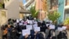 تحصن دانشجویان دانشگاه خواجه نصیر در اعتراضات سراسری سال گذشته. آرشیو
