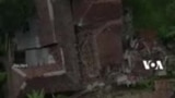 Rekaman Drone Menunjukkan Kerusakan Bangunan Akibat Gempa