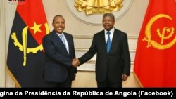 Patrice Trovoada, primeiro-ministro são-tomense, e João Lourenço, Presidente de Angola, em Luanda, 23 Dezembro 2022