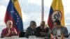 Delegaciones del gobierno colombiano y el ELN en Caracas, Venezuela, el lunes 21 de noviembre de 2022.
