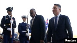 Bộ trưởng Quốc phòng Mỹ Lloyd Austin đón tiếp người đồng cấp Úc Richard Marles tại Ngũ Giác Đài