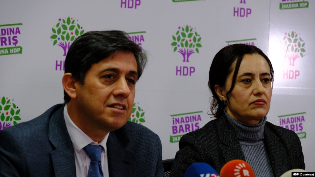 HDP Eş Genel Başkanı Pervin Buldan ve HDP Eş Genel Başkan Yardımcısı Mehmet Rüştü Tiryaki