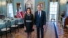 La canciller de Panamá, Janaina Tewaney, junto al jefe de la diplomacia estadounidense, Anthony Blinken, en Washington, el 21 de diciembre de 2022. [Foto tomada del Twitter del secretario Anthony Blinken].