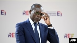 FILE: Benin President Patrice Talon attends a special session of the Medef Summer Conference La REF 2022 at the Hippodrome de Longchamp Racetrack in Paris on August 30, 2022.