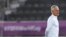 France's head coach Didier Deschamps walks on the pitch during training in Doha, Qatar, Dec. 16, 2022. "I have no worries or stress," he said about France's World Cup Final match against Argentina. "The important thing in preparing for a match like this is to remain calm." 