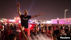 Aficionados en la inauguración del festival de aficionados de la FIFA (REUTERS/Marko Djurica)