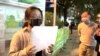 香港內地留學生舉白紙爭取4項訴求