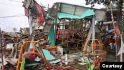 Salah satu sekolah terdampak gempa di Cugenang, Kabupaten Cianjur, Jawa Barat, Kamis (24/11). Courtesy : BNPB