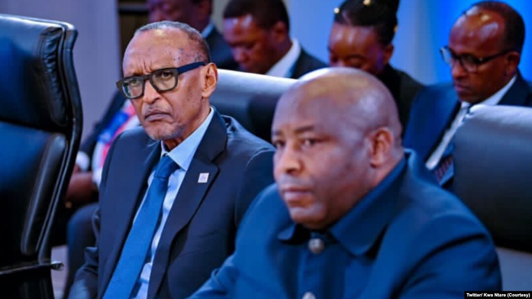 Prezida w'Uburundi kumwe na Prezida w'u Rwanda Paul Kagame 