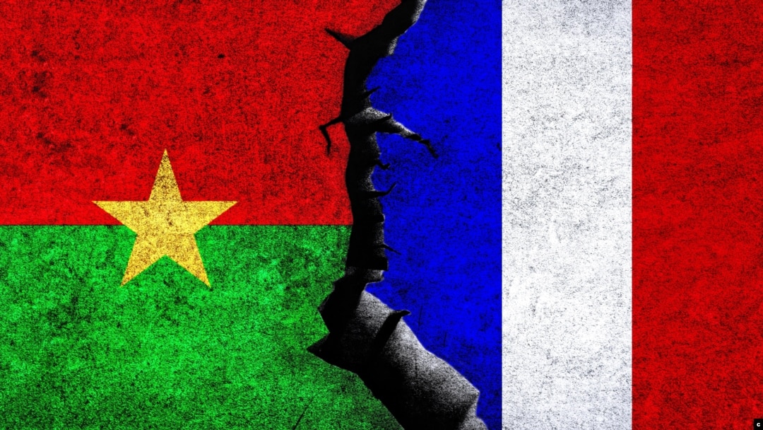 Ibendera rya Burkina Faso n'iry'Ubufaransa