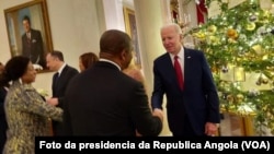 Presidente João Lourenço e Presidente Joe Biden cumprimenta-se na Casa Branca, durante a Cimeira Estados Unidos-África, Dezembro 2022 