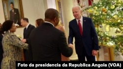 Presidente João Lourenço e Presidente Joe Biden na Casa Branca durante a Cimeira EUA-África, 10 dezembro 2022