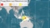 BMKG melaporkan gempa bumi dengan magnitudo 7,9 dengan pusat di perairan barat laut Maluku Tenggara (foto: Twitter BMKG)