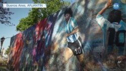 Maradona’nın Anısına 28 Metrelik Duvar Resmi 
