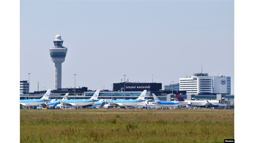 FILE - A general view of Schiphol Airport in Amsterdam, Netherlands, June 16, 2022.