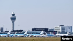 FILE - A general view of Schiphol Airport in Amsterdam, Netherlands, June 16, 2022. 