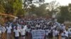 Imagem de arquivo - manifestação em Bissau a favor da paz Janeiro 14 2023
