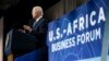 President Joe Biden speaks to African leaders gathered for the U.S.-Africa Leaders Summit, Dec. 14, 2022, in Washington.