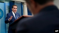 El portavoz del Consejo de Seguridad Nacional, John Kirby, habla durante una rueda de prensa en la Casa Blanca, el viernes 6 de enero de 2023, en Washington. (Foto AP/Patrick Semansky)