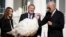 President Joe Biden pardons Chocolate, the National Thanksgiving Turkey, at the White House in Washington, Nov. 21, 2022. Biden also pardoned a turkey named Chip, but Chocolate was named the national turkey. 