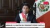 El presidente peruano, Pedro Castillo, entrega un mensaje a la nación en Lima, el 7 de diciembre de 2022, en esta captura de pantalla obtenida de un video informativo publicado por la presidencia peruana.