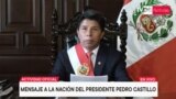 Peruvian President Pedro Castillo delivers a message to the nation in Lima, Dec. 7, 2022, in this screen grab obtained from a handout video published by the Peruvian Presidency. Peru's Congress later removed him from office.
