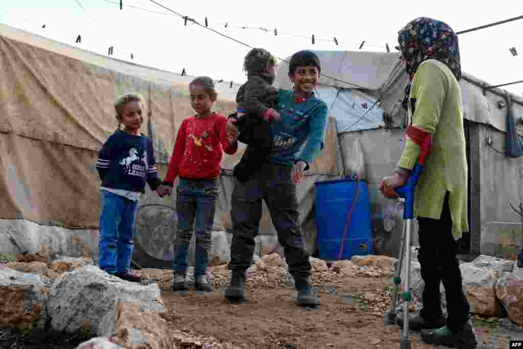 Qochqinlar lageri. Suriya.&nbsp;