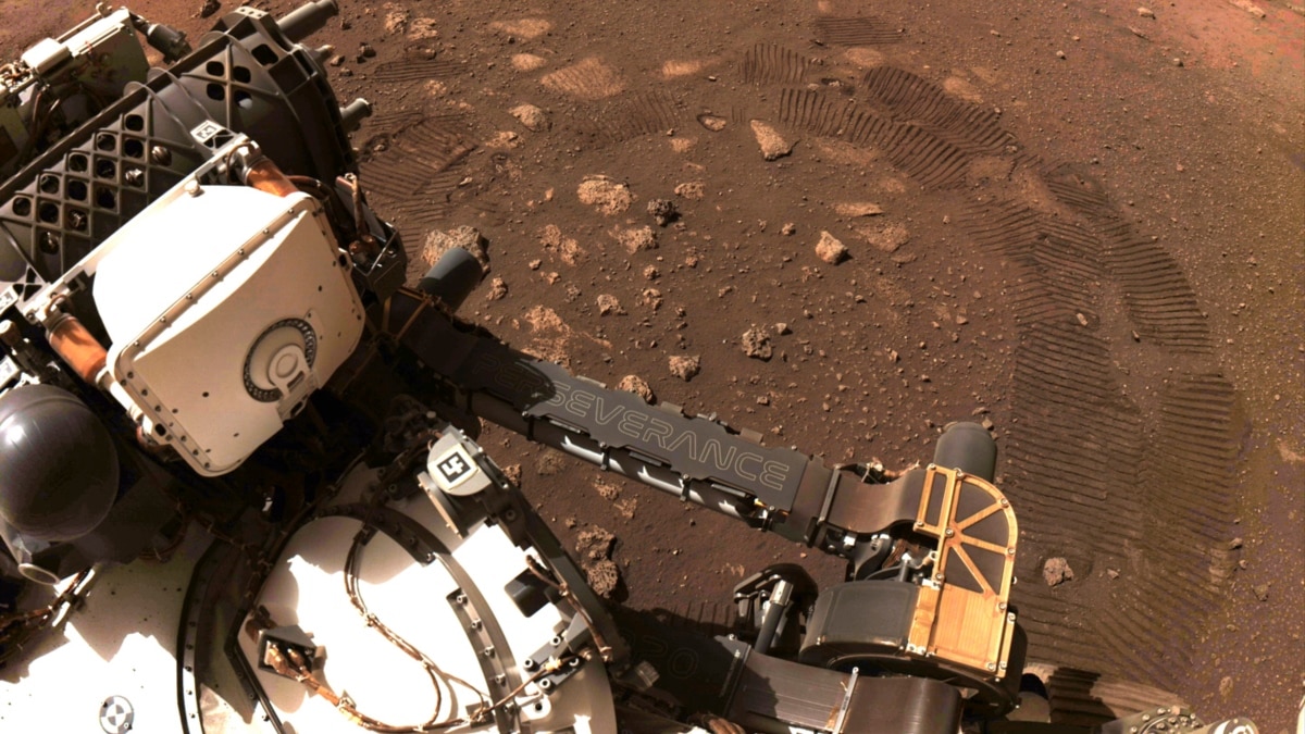 Mars Rover vangt het eerste geluid van een stofduivel op de Rode Planeet op