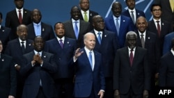 FILE - U.S. President Joe Biden participates in a family photo with the leaders of the US-Africa Leaders Summit at the Walter E. Washington Convention Center in Washington, D.C., on December 15, 2022. 